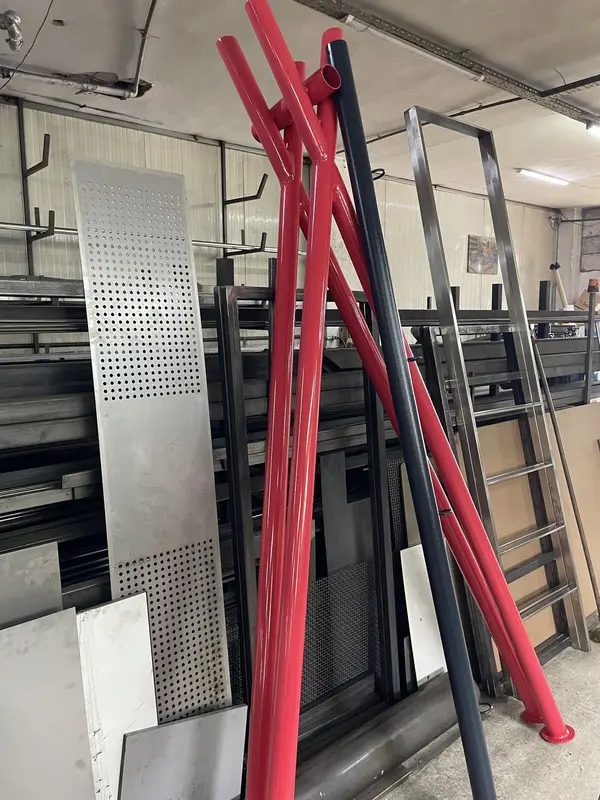 Elektrostatik toz boyalı metal borular